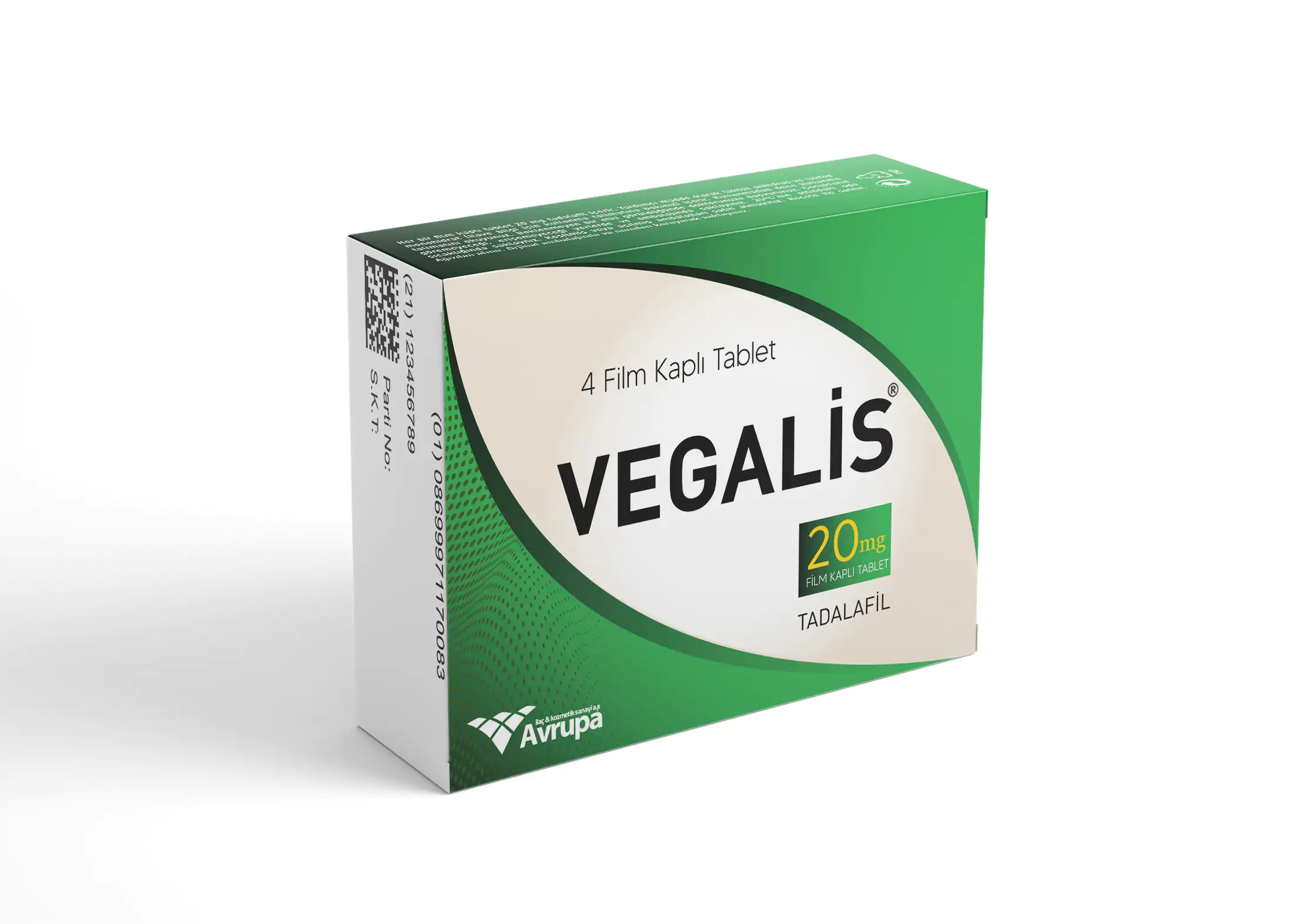Vegalis 20 mg Tadalafil Tablet | Erkeklerde Sertleşme Problemi İçin Eczane Çözümü