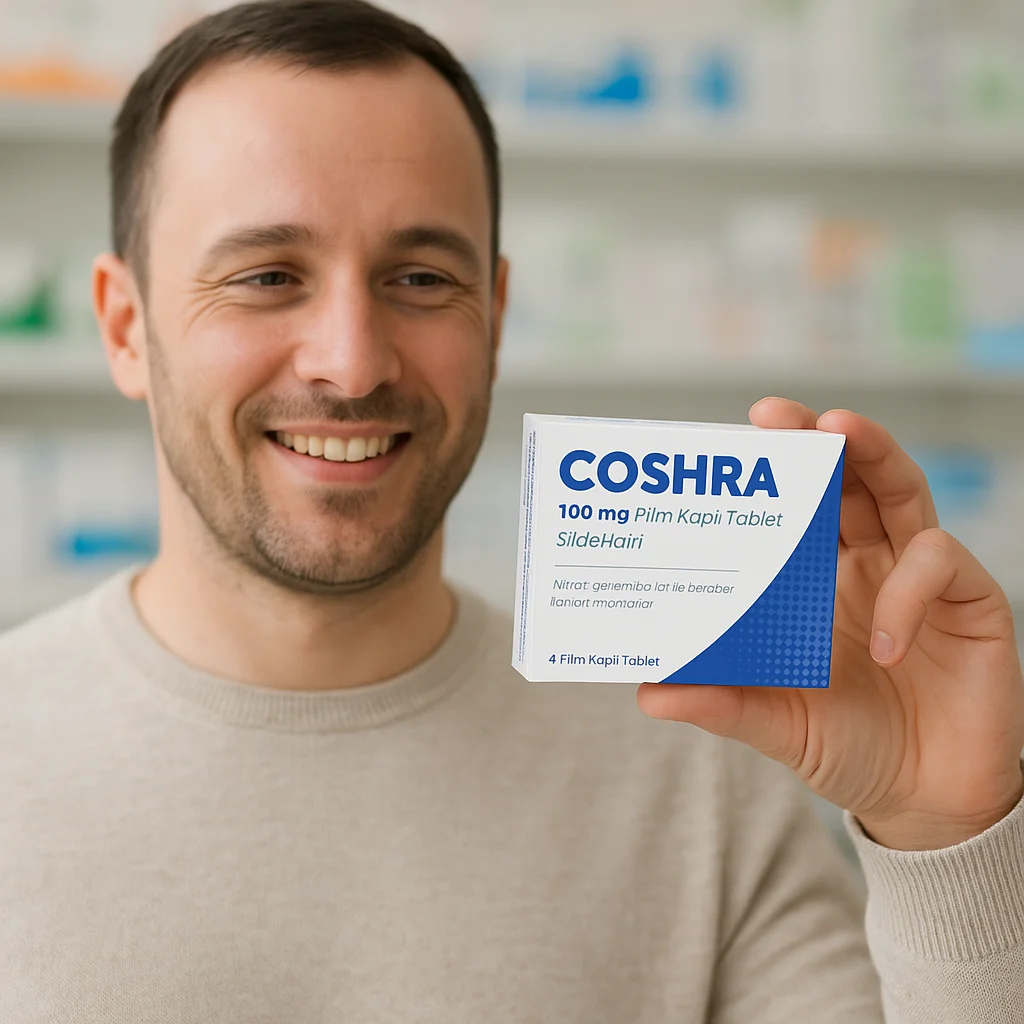 COSHRA 100 mg Sildenafil Film Tablet | Eczanede Sertleşme Sorununa Etkili Çözüm